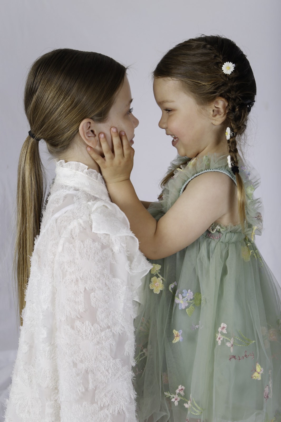 Deux élèves en shooting studio